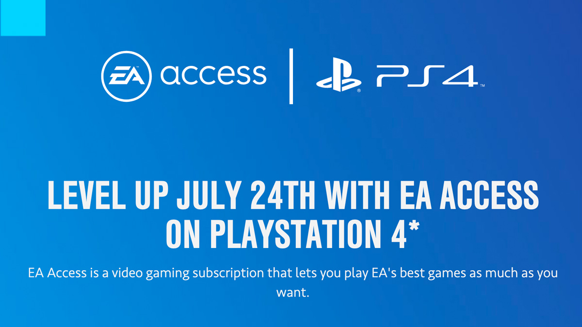 EA Access for PS4 Release Date Confirmed