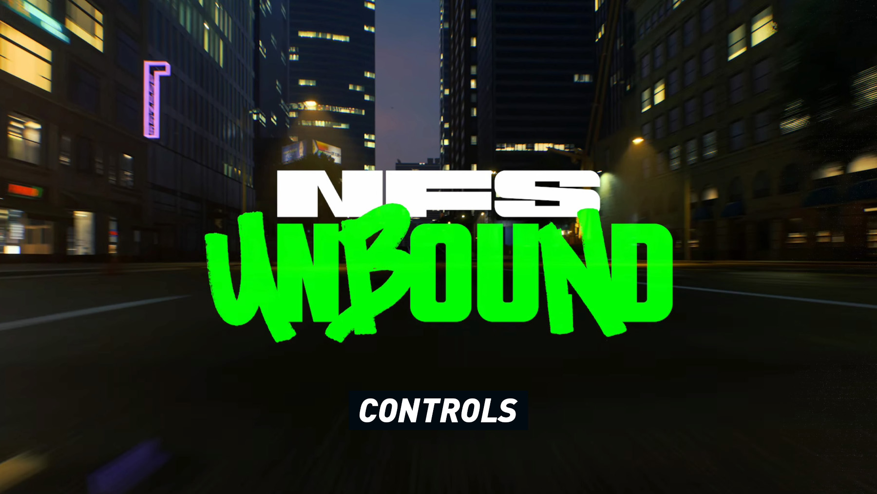 Need for Speed Unbound – Controls