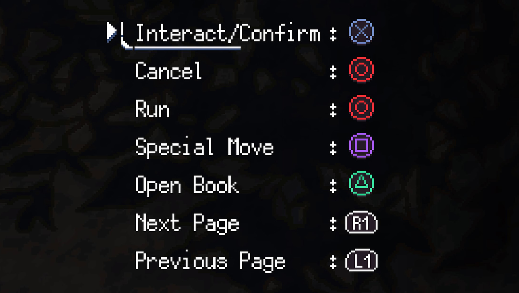 A Space for The Unbound PlayStation Controls