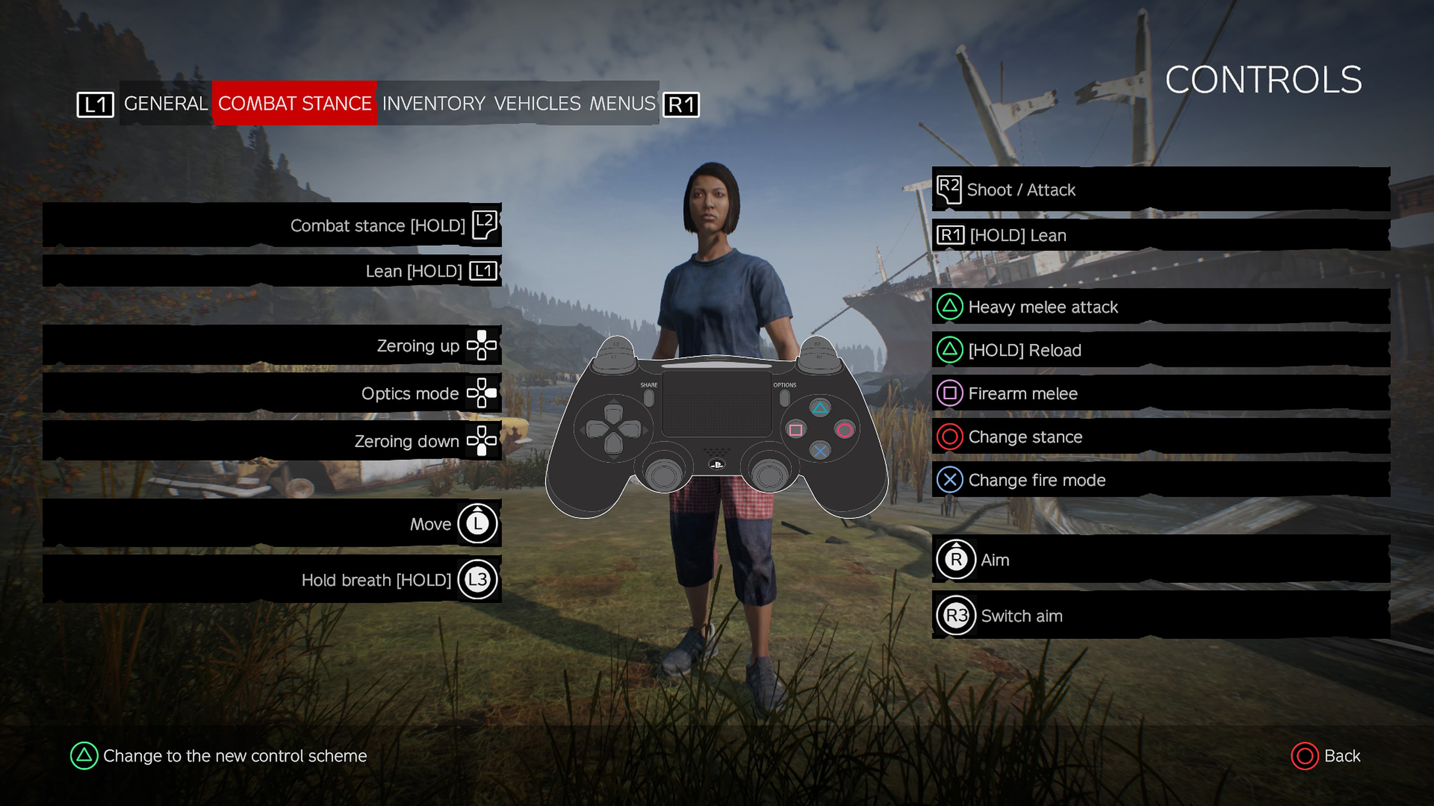 DayZ Controls (Combat)