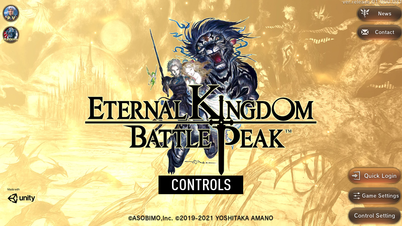 Eternal Kingdom Battle Peak Controls