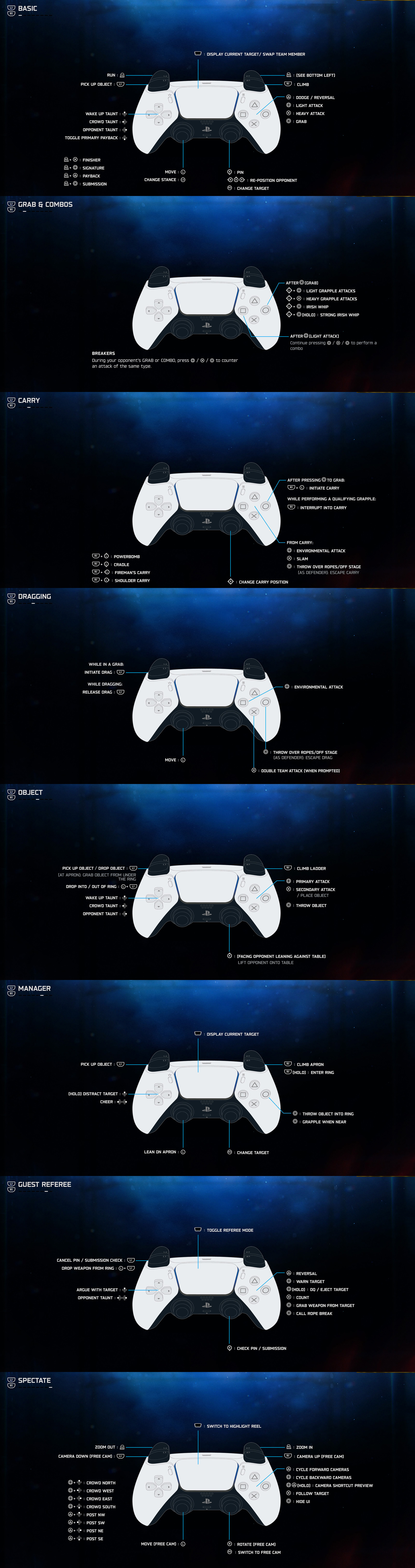 WWE 2K26 controls
